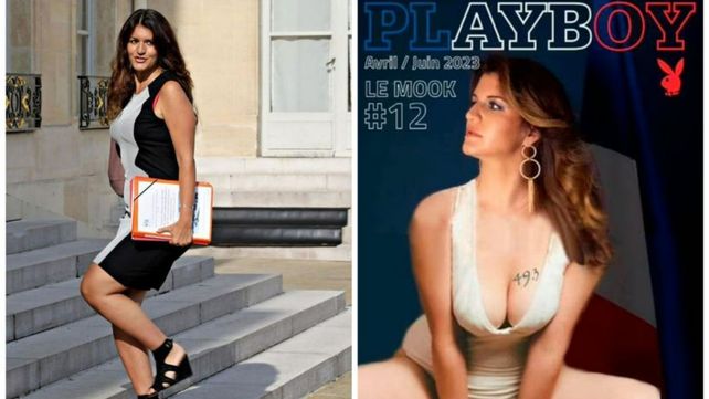 Polémica en Francia: una ministra de Macron posó para la revista Playboy