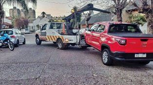 La camioneta fue retenida tras un control del personal de Tránsito.
