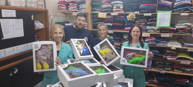 Los colaboradores mostraron sus creaciones.