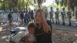 México frena migrantes que llegan desde Guatemala y van a EEUU