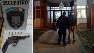 El joven fue detenido en Santo Tomé con un revólver cargado