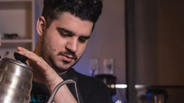 Leandro Portillo antes de la función