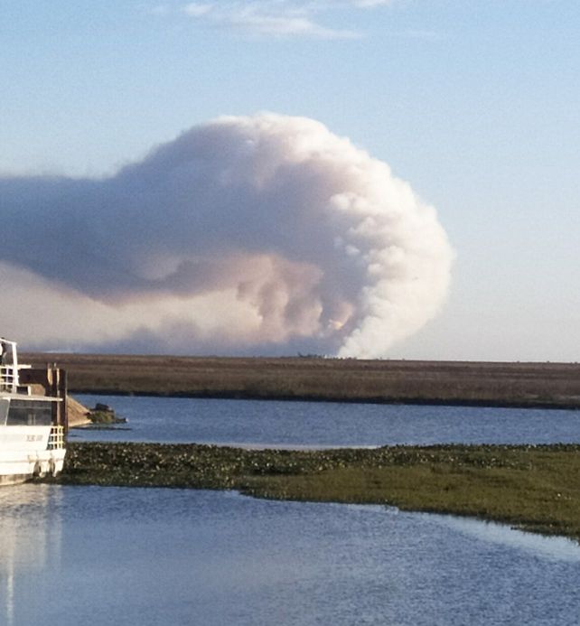 Incendios: siguen activos focos en Entre Ríos