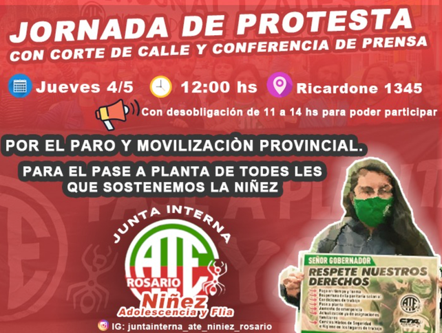 Trabajadores precarizados de Niñez piden pase a planta y endurecen el plan de lucha