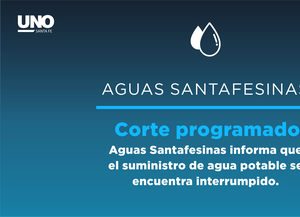 Trabajos programados por Aguas Santafesinas
