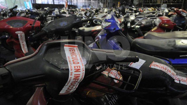 Las motos retenidas permanecen en el Depósito de Vehículos Retenidos (DVR)