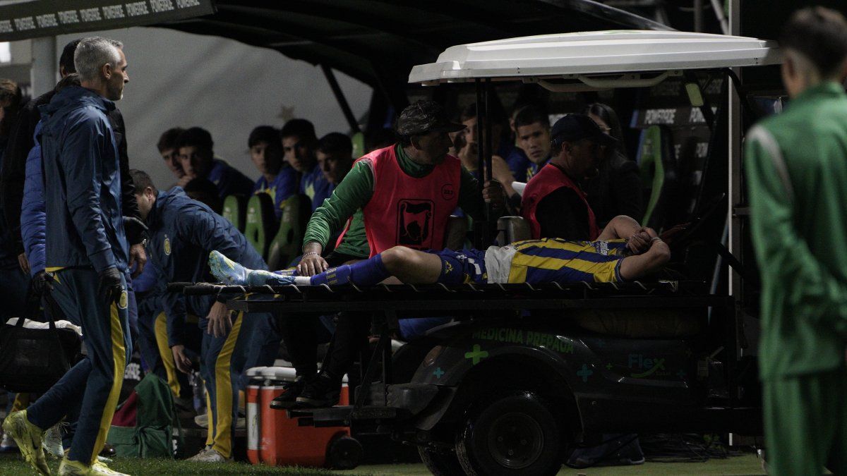Central: Gaspar Duarte pasó por quirófano tras la grave lesión de rodilla que tuvo ante Banfield