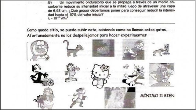 Las desopilantes preguntas de un profesor para subir la nota a sus alumnos
