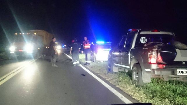 Operativo. Las tareas de rastrillaje obligaron a cortar la ruta 33.