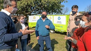 Instalaron el primer punto verde móvil en la zona sur