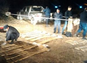 Secuestraron 194 ladrillos de marihuana en un procedimiento en la localidad de Andino