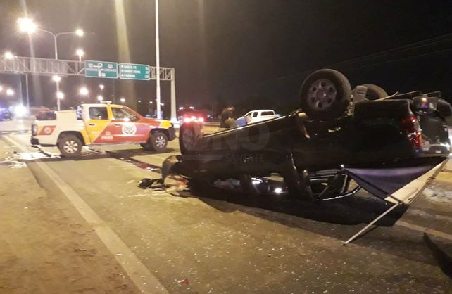 El accidente se produjo antes de la medianoche en el kilómetro cero de la Ruta Provincial 1