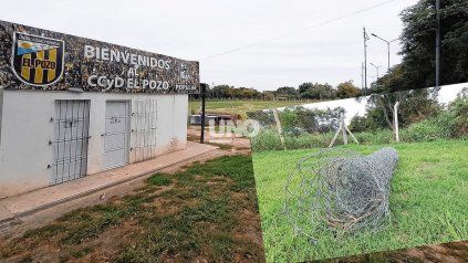 Ladrones arrepentidos. Apareció el alambrado robado 24 horas antes en el Centro Cultural y Deportivo El Pozo.