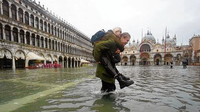 histórica. Venecia no sufría una inundación como esta desde 1966..