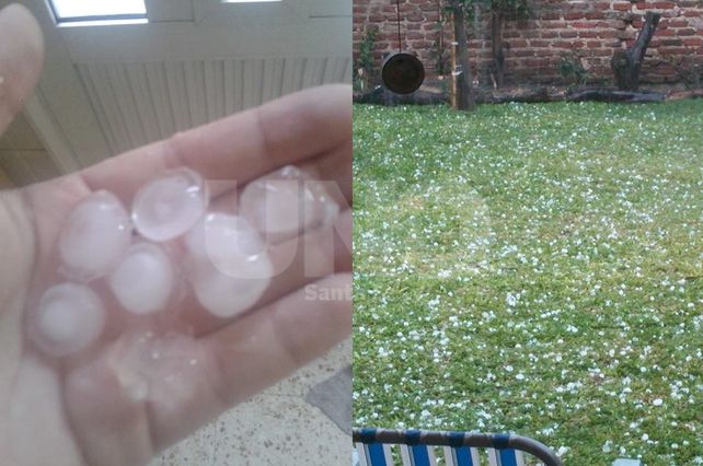 Las piedras que cayeron en Santa Fe. Facebook: Nair Sánchez y Luu Martínez Díaz.