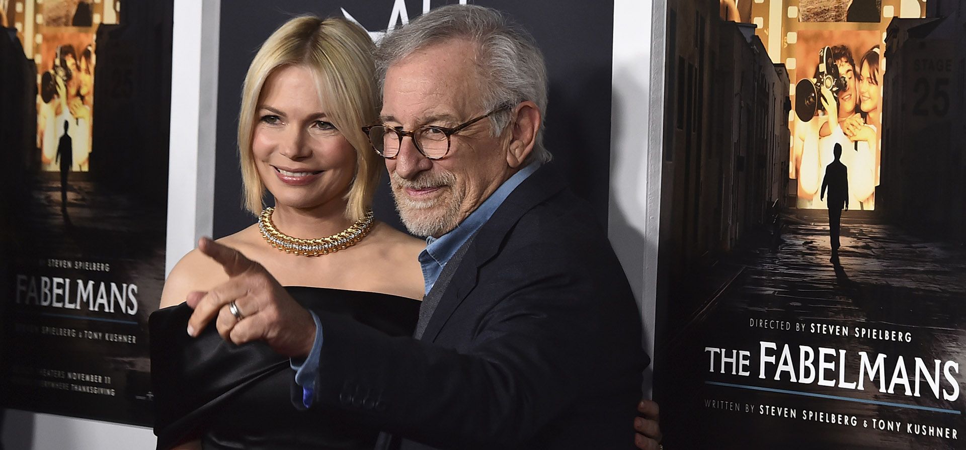 Michelle Williams y Steven Spielberg llegan al estreno de
