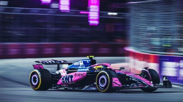 Franco Colapinto no tuvo una buena jornada en la carrera nocturna.