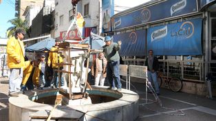 Trasladaron al Museo Municipal la escultura de Los Niños Cazadores