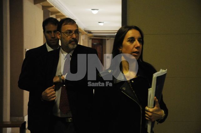 Acusadores. Los fiscales Ferraro y Nessier son quienes piden 16 años de prisión para el imputado.&nbsp;