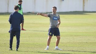 Marca el camino. El DT canalla sostuvo que está conforme con la actitud que tienen sus jugadores.