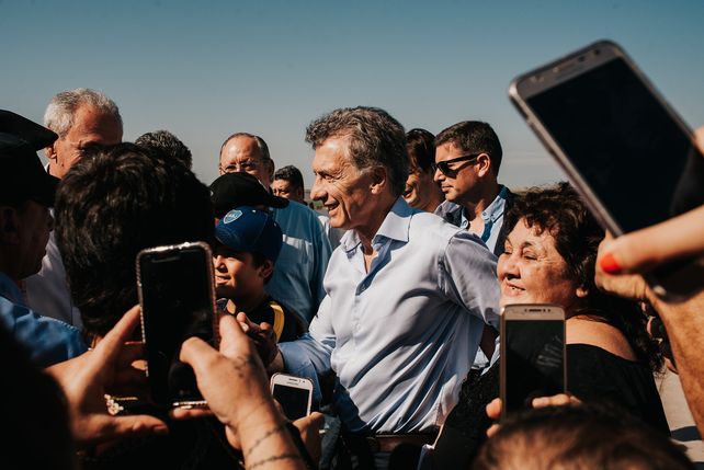 La llegada del presidente.&nbsp;