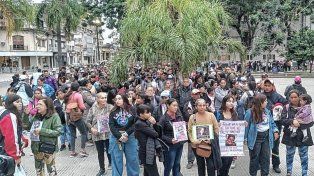 El pueblo santafesino exigió la aparición con vida de Mónica Aquino.&nbsp;