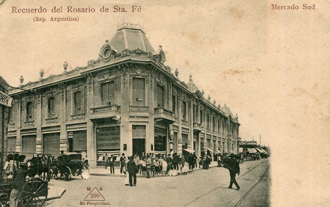 Mercado Central_San Martín y San Juan Col. Postales. c. 1909_Archivo Fotográfico Museo de la Ciudad
