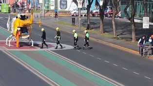 El helicóptero sanitario trasladó al Heca a un motociclista que sufrió un siniestro vial