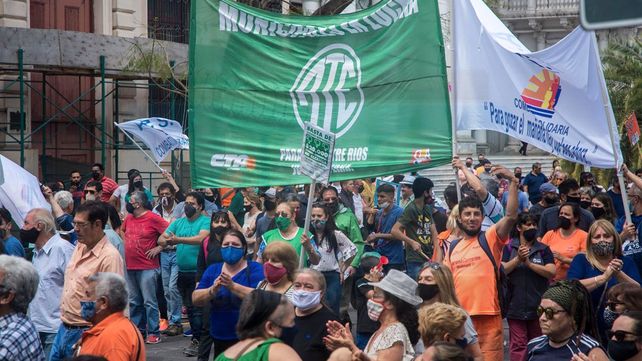 Municipales de ATE y APS marchan este miércoles.&nbsp;