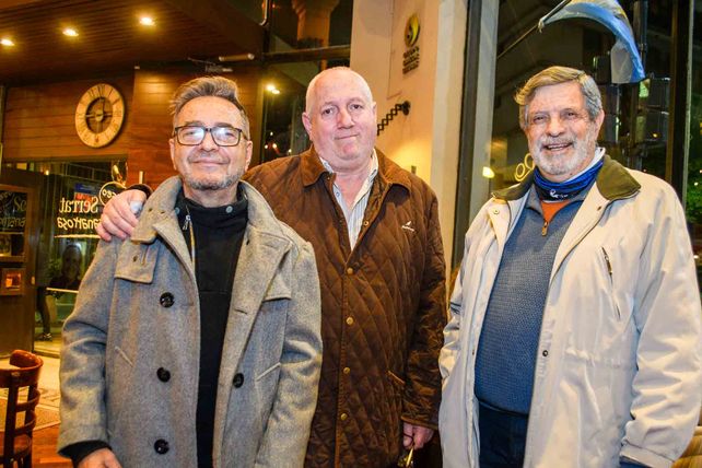 Hipólito Chiecchia,  Máximo Figallo y Julio Rayón.