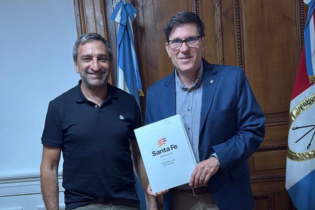 La rúbrica del acuerdo estuvo a cargo del ministro de Educación de Santa Fe