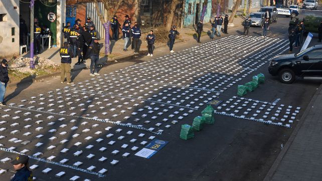 En un galpón en Empalme Graneros se encontraron 1.658 kilogramos de cocaína en agosto pasado.