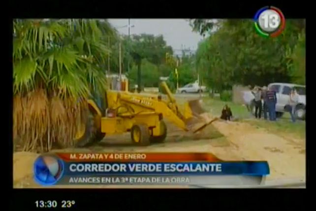 El Corredor Verde Escalante avanza hacia Facundo Zuvíría