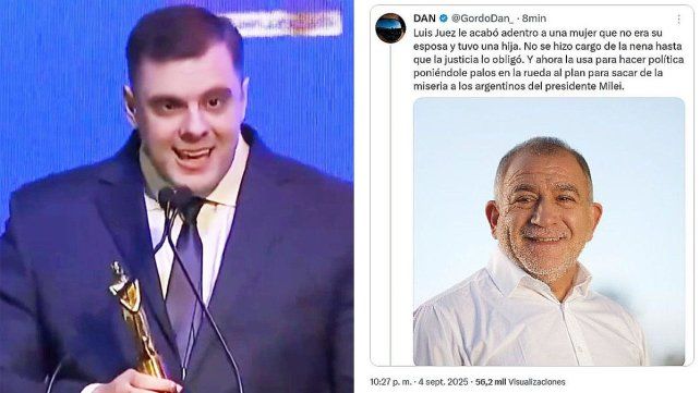 Guillermo Francos repudió el tuit de Daniel Parisini El Gordo Dan contra Luis Juez. El tuitero arremetió con otros posteos contra el senador y el Jefe de Gabinete.