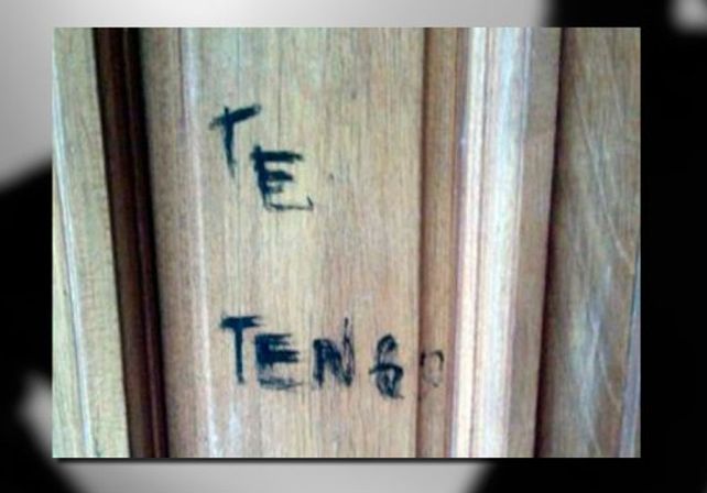 Te tengo, el mensaje amenazador de un hombre a su ex