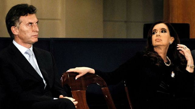 Una imagen que data de cuando Macri era jefe de Gobierno de Buenos Aires y Cristina era presidenta.
