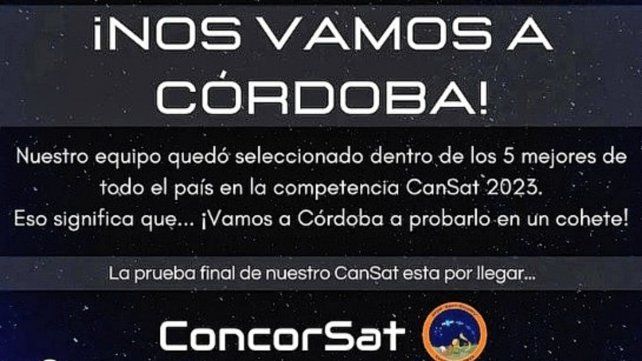 Concorsat: despegará el sátélite de alumnos de Concordia