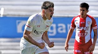 Del Prete se hizo presente en la red en la victoria ante Unión de Santa Fe.
