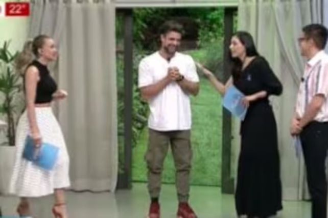 Luciano Castro la pasó mal en el programa La mañana de Unicanal en la televisión paraguaya.&nbsp;