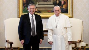 El presidente Alberto Fernández en su última reunión con el Papa Francisco en el Vaticano en 2020.&nbsp;