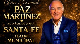 Paz Martínez llega a Santa Fe con su gira nacional 50 años de amor