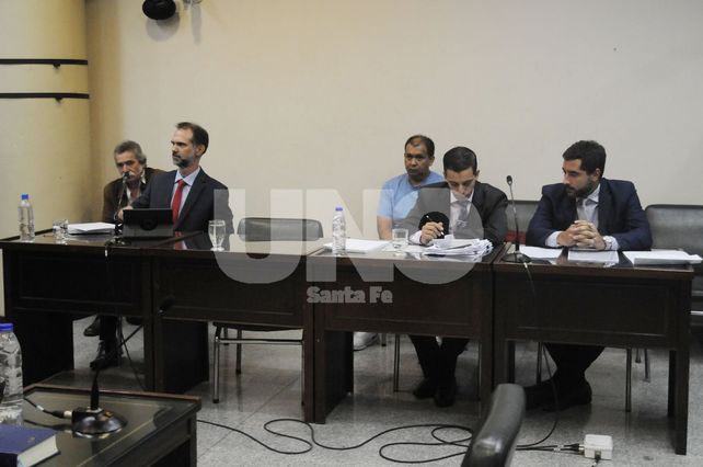 Los acusados. Briceño –izquierda– y Figueredo Taboada –remera celeste-.&nbsp;