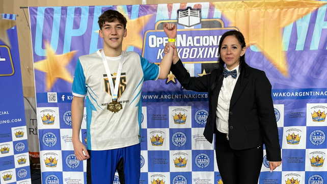 Luka Dariozzi competirá en la categoría -63 kilos del Mundial Junior de Kickboxing.
