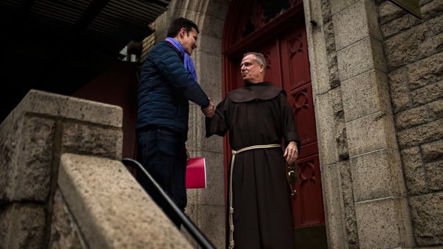 Nueva York. El obispo Charles Scicluna recibió a Juan Carlos Cruz.