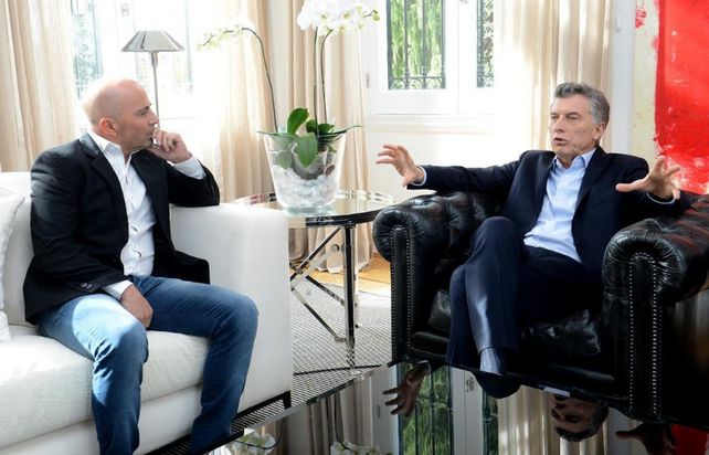 Mauricio Macri recibió a Jorge Sampaoli en la Quinta de Olivos