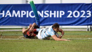 Try argentino. Los Pumitas vencieron a Japón y se aseguraron un lugar en el próximo mundial.