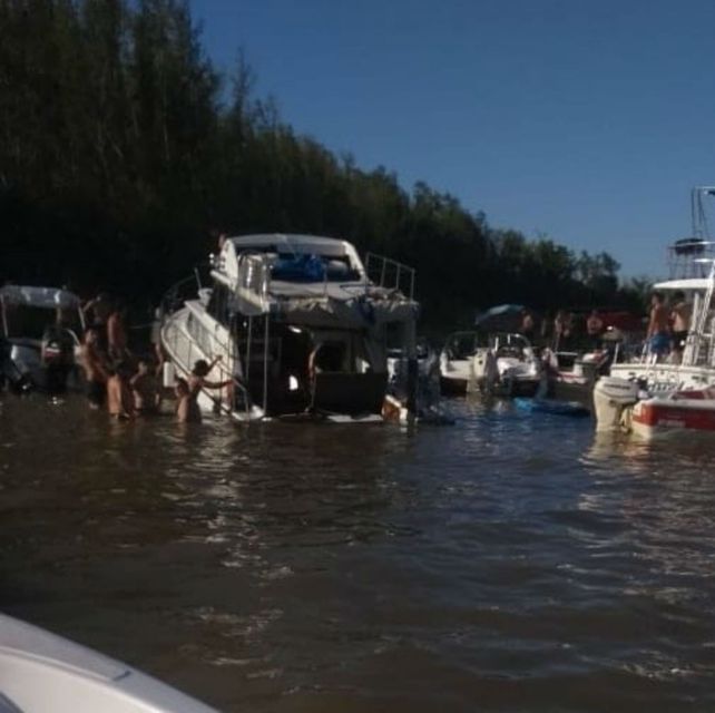 Un grupo de jóvenes violó los protocolos de navegación y se hundió la embarcación 