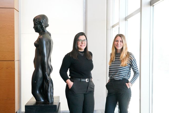 Anahí Cilenzo y Elena Caldani