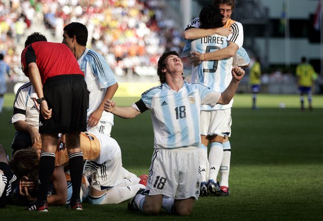 Lionel Messi brilló con Argentina en el Mundial sub-20 de 2005