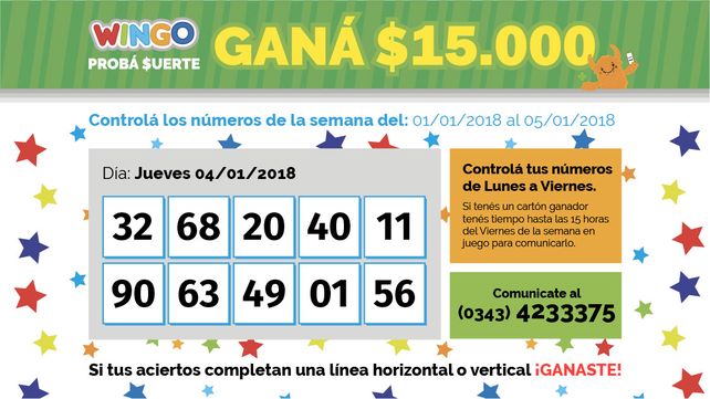 Wingo: La primera semana de 2018